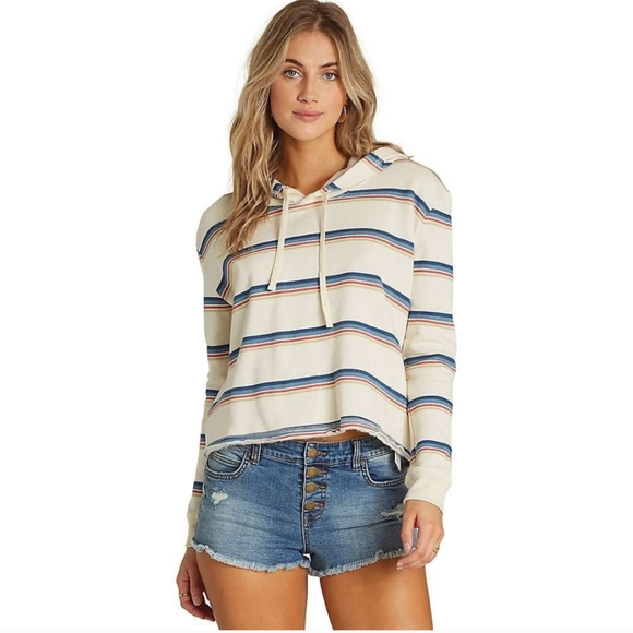 Billabong Tops - Billabong Cropped Hooded Sweatshirt sz Medium
